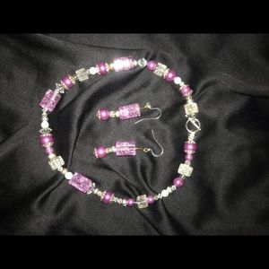 Bracelet earrings set